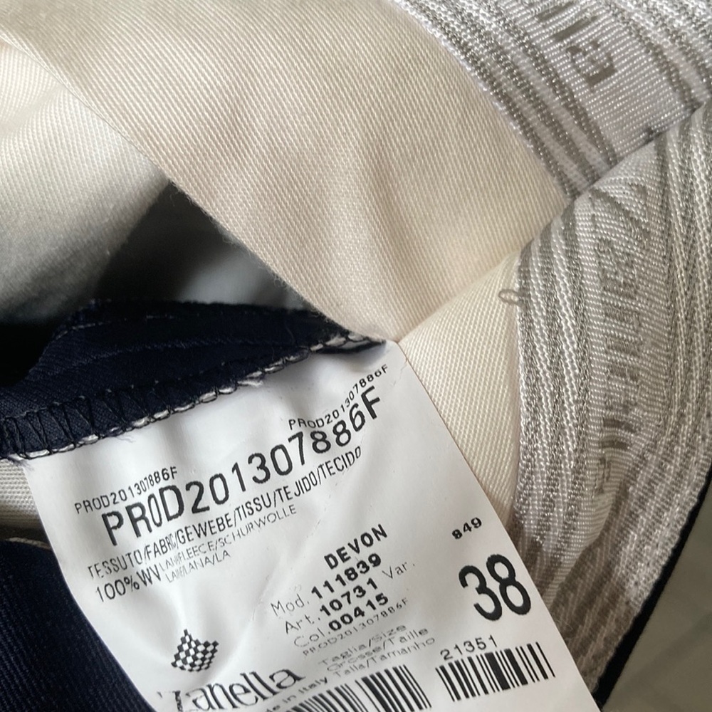 Men's blue pants - Picture 4 of 4